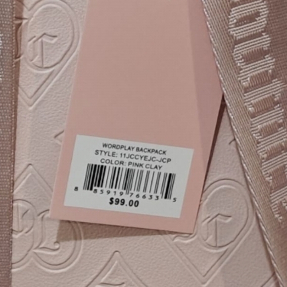 NWT Juicy Couture Worldplay Backpack Pastel Pink Clay Full Size main image 3